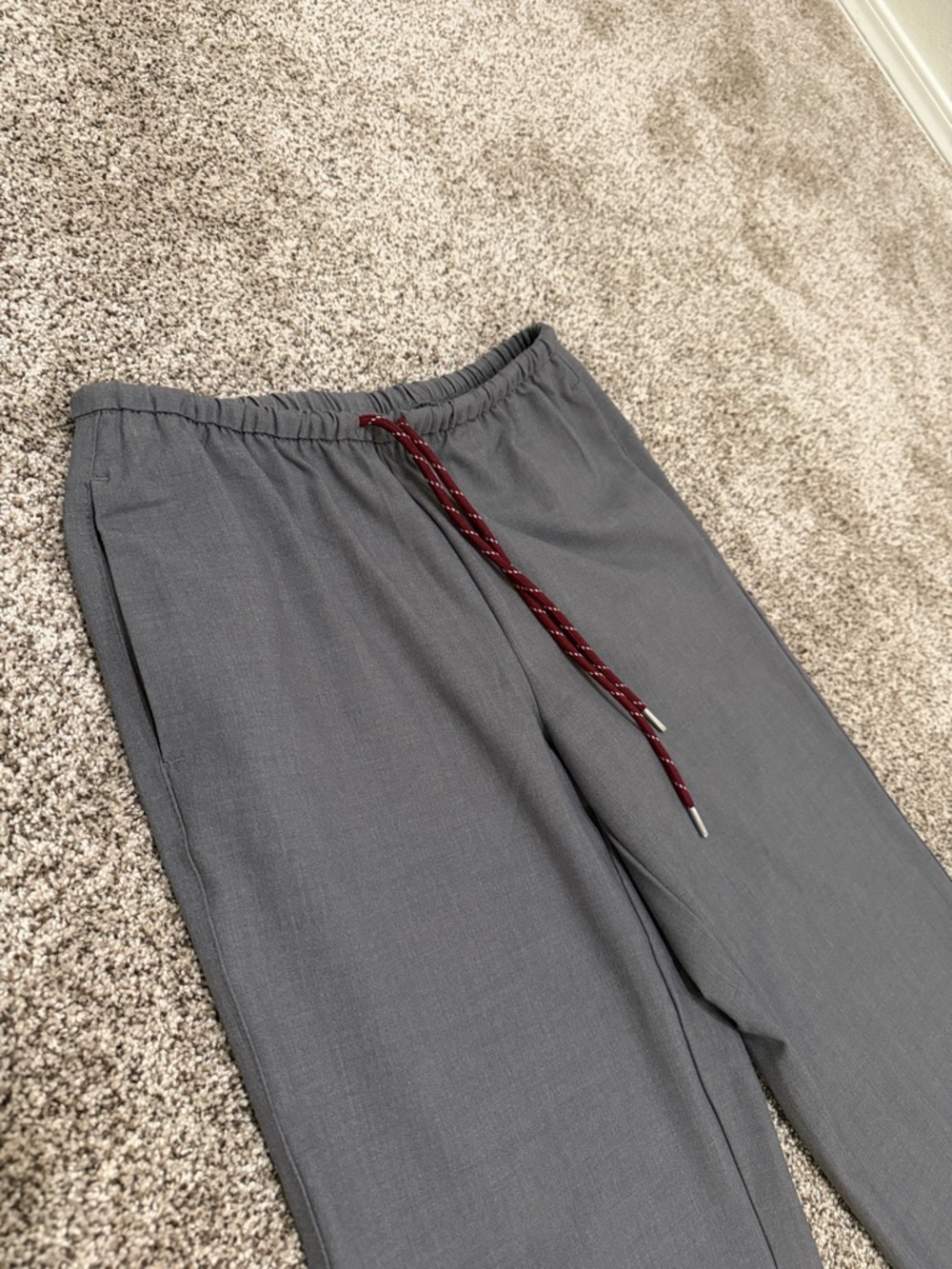 Woman’s Gray Drawstring Pants - Relaxed Fit